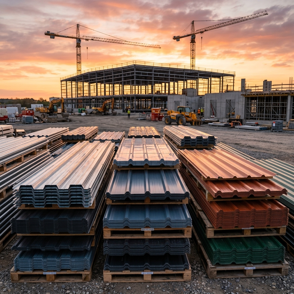 High-tensile roofing sheets storage